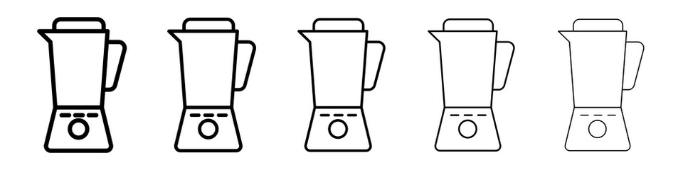 Juicer icon graphic set. trendy stroke line style