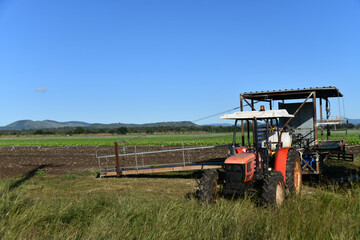 harvesting equipment at Gatton