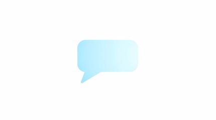 Fototapeta premium Abstract Light Blue Speech Bubble Communication Concept