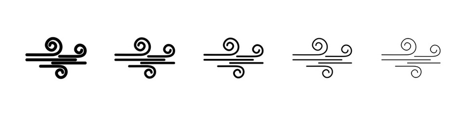 Question mark icon graphic set. trendy stroke line style