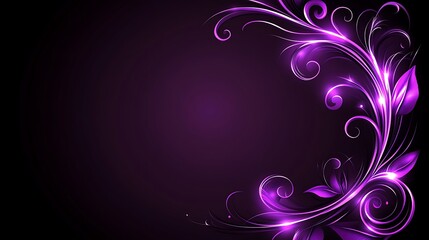 Abstract purple floral design background