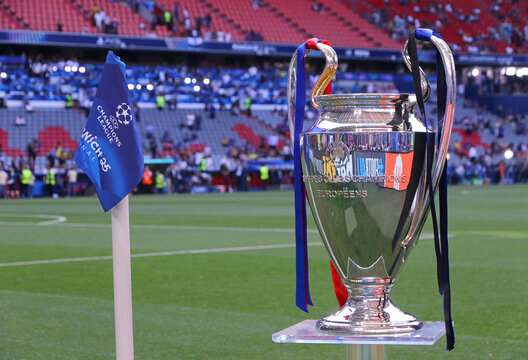 UEFA Champions League Trophy (Cup) presents before the UCL Final game Paris Saint-Germain v Inter at Munich arena in Munich, Germany