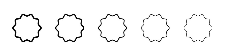 White blood cell icon graphic set. trendy stroke line style