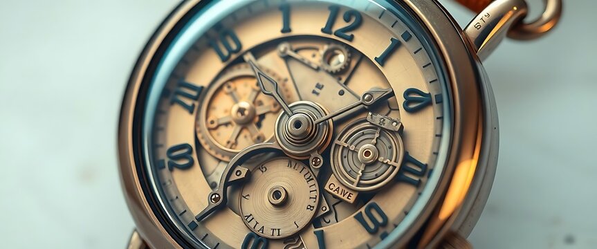 close up of a watch on a white surface