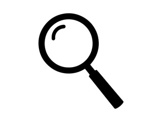 magnifying glass isolated on white