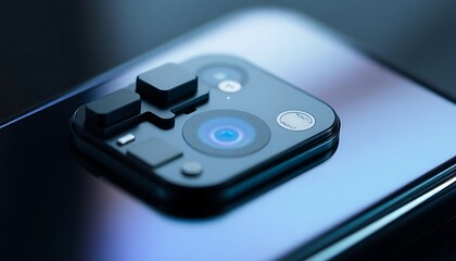 close up of a cell phone with a camera