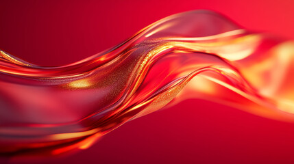 Naklejka premium Red Silk Texture Art Background