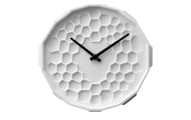 Contemporary minimalist wall clock with white face perfect for modern interiors isolated on transparent background PNG