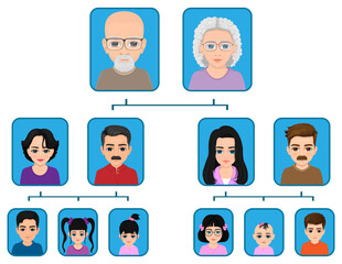 well designed large family tree diagram