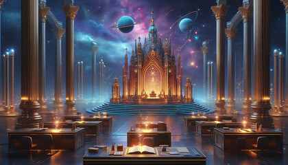 "The Quantum Workshop and copy space for text
