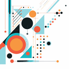 Obraz premium Abstract Geometric Vector Background Design for Creative Projects and Presentations