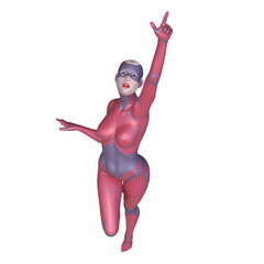 Fototapeta premium 女性サイボーグ 3DCGレンダリング