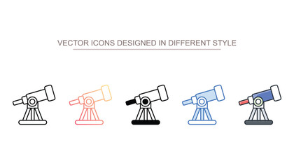Astronomy icon design with white background stock illustration
