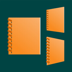 empty book cover vector illustration background