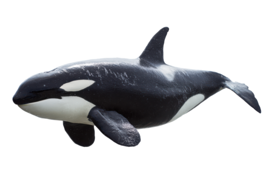 Majestic Orca Whale Stunning Black and White Marine Mammal - Powered by Adobe