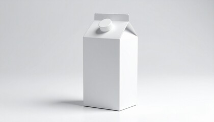 Blank milk foil wrap mockup, gray background. 