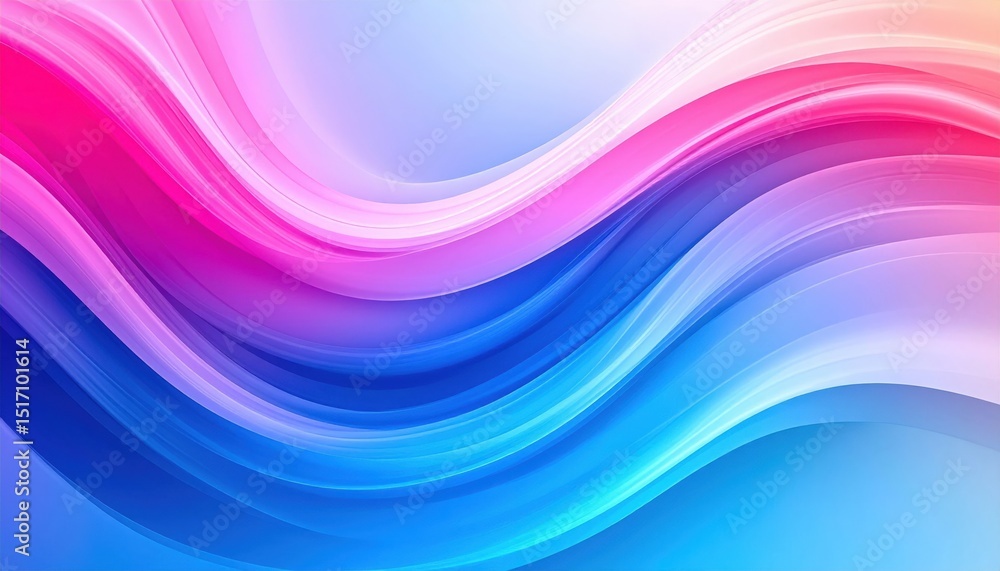 Poster abstract colorful gradient waves background