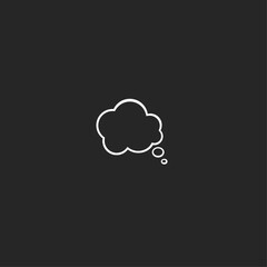 Chat bubble Icon flat vector design