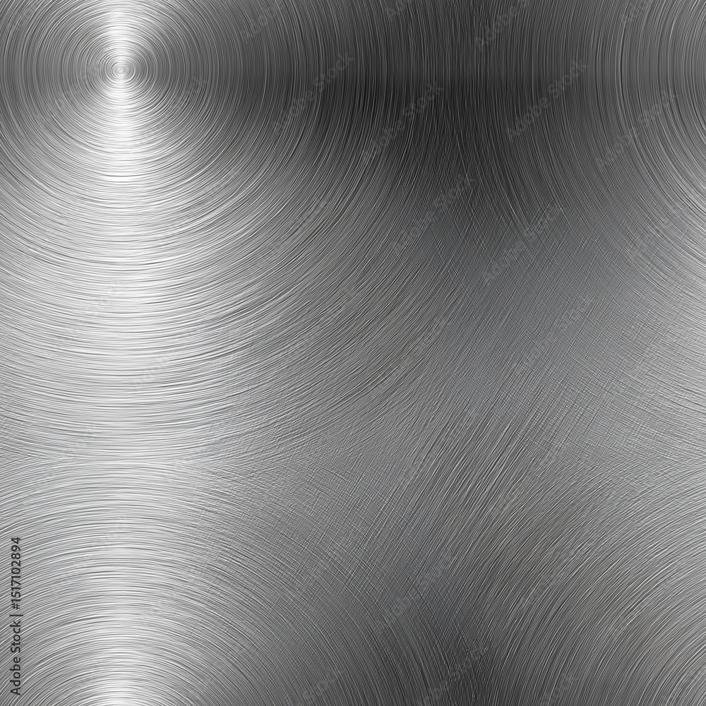 Poster seamless circular brushed metal surface exhibits a harmonious blend of light and shadow with texture