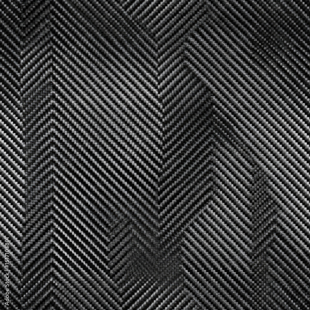 Poster seamless texture surface displays intricate carbon fiber layers arranged in a pattern, perfect for c