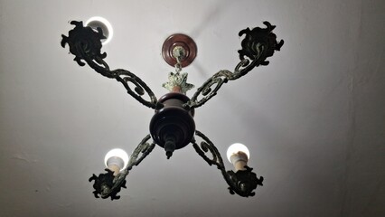 Chandelier in the ceiling