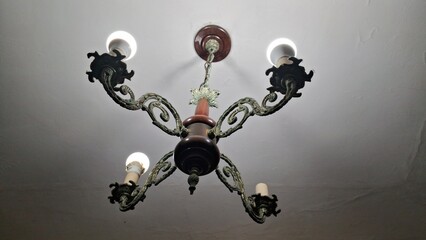 Chandelier in the ceiling