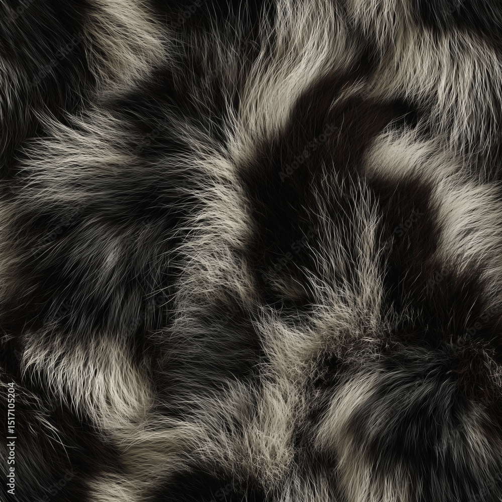 Poster seamless background texture this pattern features a luxurious dark fluffy ideal for designs. the sof