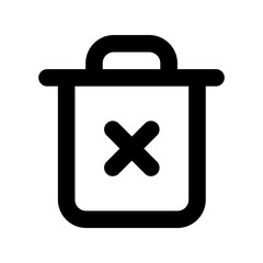 Obraz premium Trash Line icon