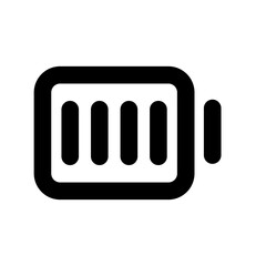 Battery Full  Line icon