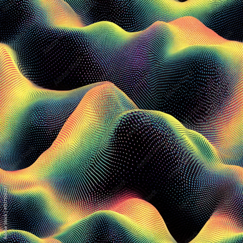 Poster seamless complex layers of colorful, textures blend together to create a vivid, pattern ideal for ba