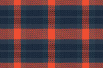 Vibrant orange and navy plaid pattern.  Perfect for textile design, fall fashion, or autumnal themed projects.  This seamless texture offers a bold, classic feel with modern appeal.