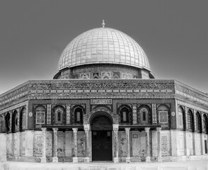 Dome of the Rock. The most known mosque in Jerusalem.