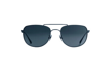 Elegant designer sunglasses featuring sleek black lenses and modern stylish frame for a sophisticated look isolated on transparent background PNG