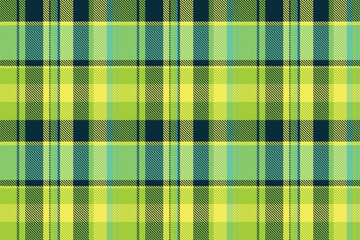Uniform plaid textile pattern, motif texture check tartan. Mockup fabric background seamless vector in bright and dark colors.