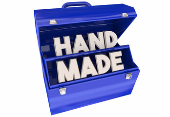 Handmade Tools Crafted Products Goods Toolbox Best Quality 3d Illustration