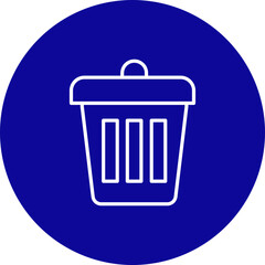Junk  Blue Circle  Icon Design