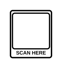 Table icon QR code on transparent background