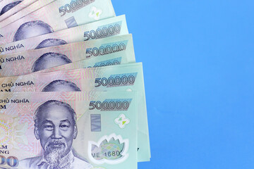 Five hundred thousand dong banknotes