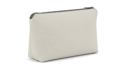 Simple blank pouch for cosmetics or accessories, ideal for beauty brand logo placement.