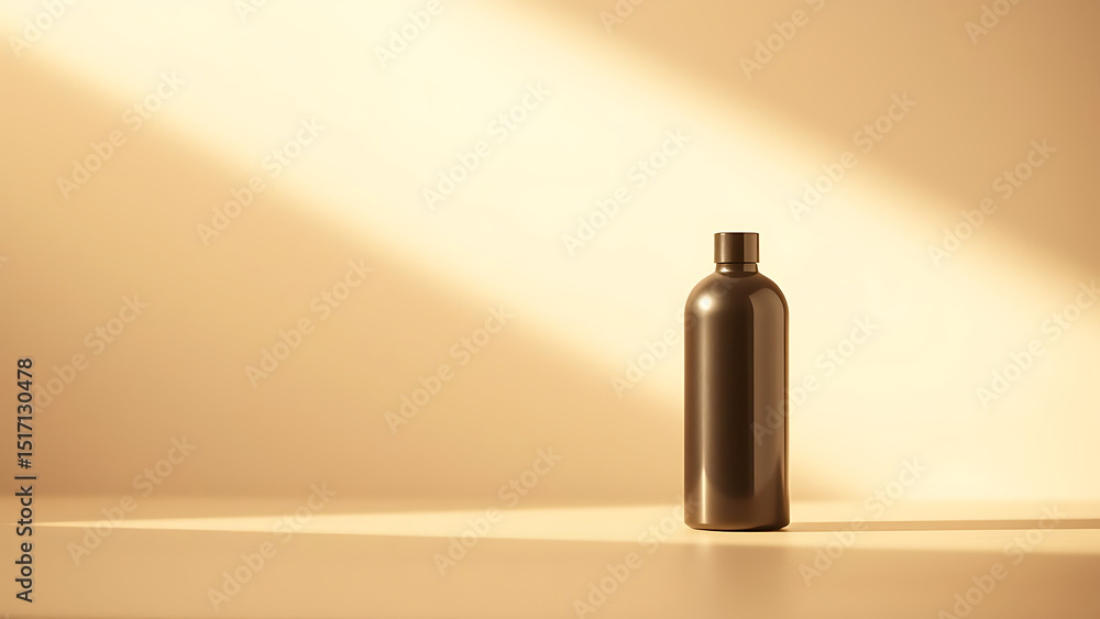 Poster minimalistic abstract gentle light beige background for product presentation with light