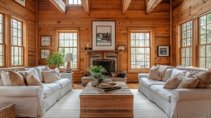 Anchor the room in natural tones.