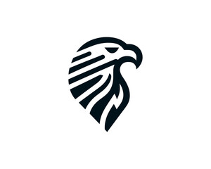 American eagle logo with clean geometric wings