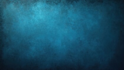 Fototapeta premium Cerulean grunge texture background. Blue cyan paint splash wallpaper. Rough surface, old, weathered wall. Vintage design, ink art, print, decorative space.