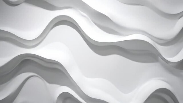 Abstract White And Grey Wave Design