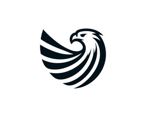 American eagle logo with digital vector format