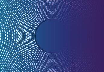 Blue background with circular dotted white lines