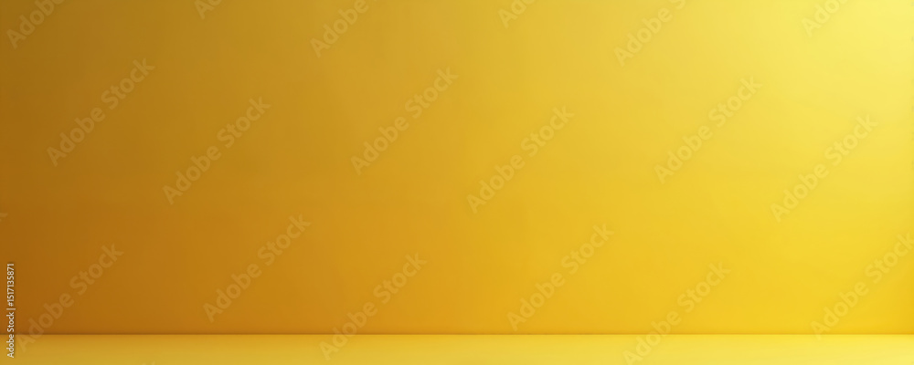 Poster abstract yellow gradient background. smooth transition from light to dark tones, creating soft minim
