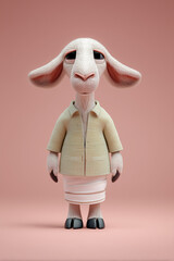 funny goat posing