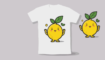 cartoon character of lemon motivtional quote Graphic Design for T shirt Street Wear and Urban Style