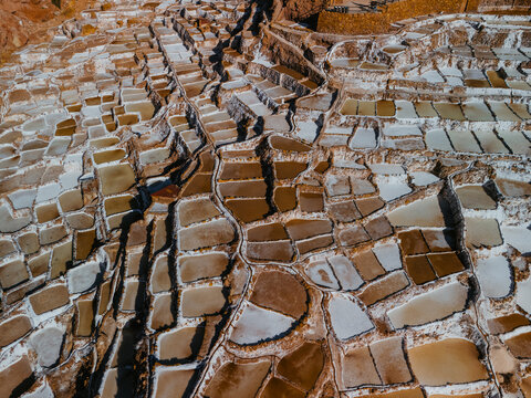 Salinas de Maras salt mines in Peru 